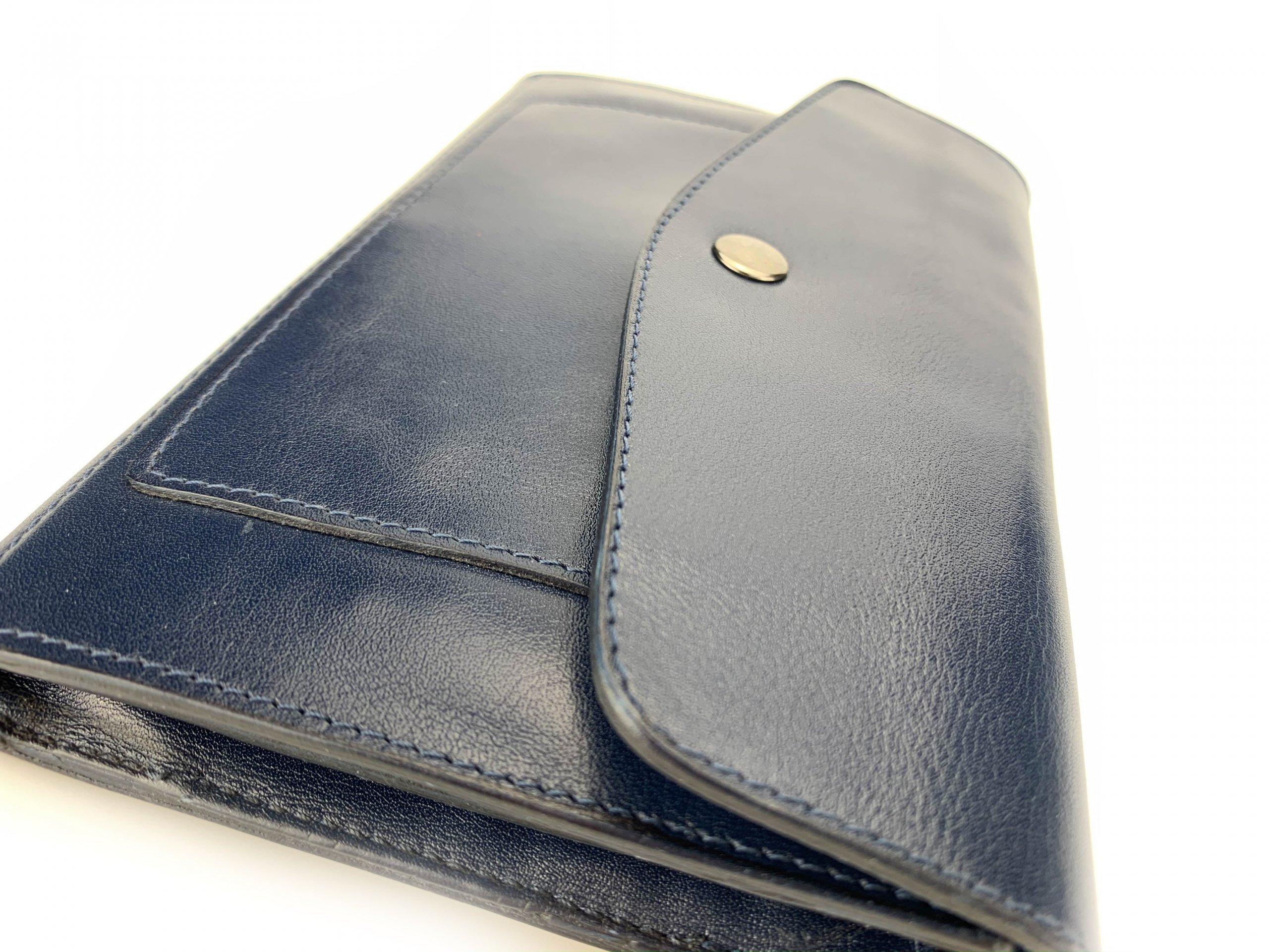 Ariat Portafoglio Trifold In Pelle Di Vitello Naturale Con Concho Argento